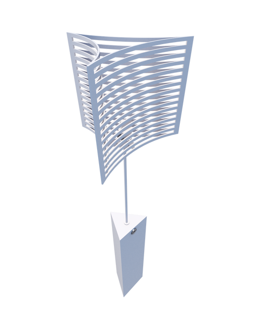 Luminaria Triangular Piso A1 - Aluzina-diseño
